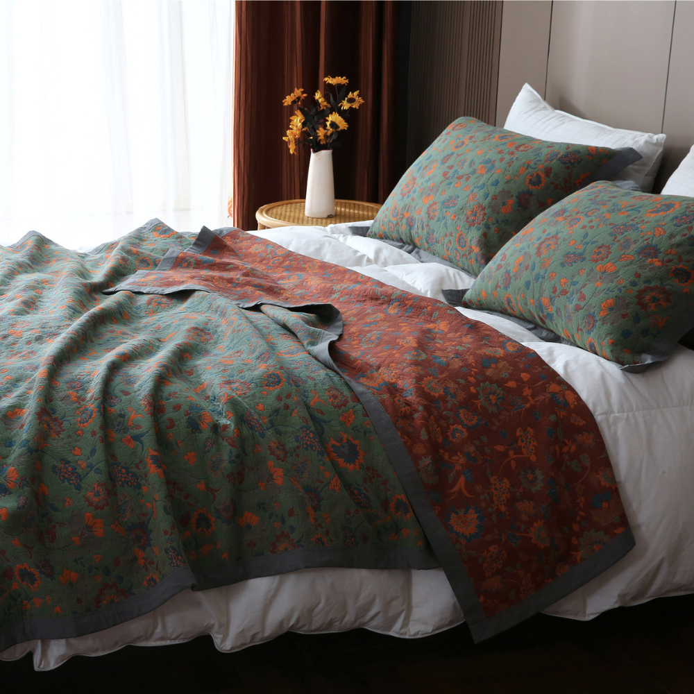 Gothel™ Retro Flower Blanket – Luxury Vintage Atmosphere Noxord