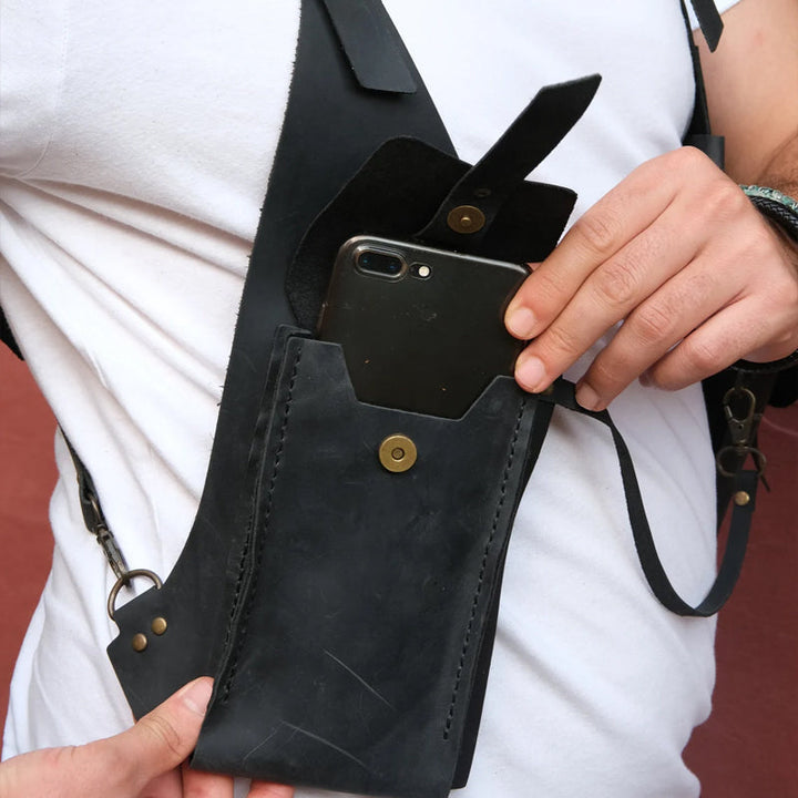 Kalsten | Medieval Steampunk Retro Shoulder Bag with Shoulder Strap