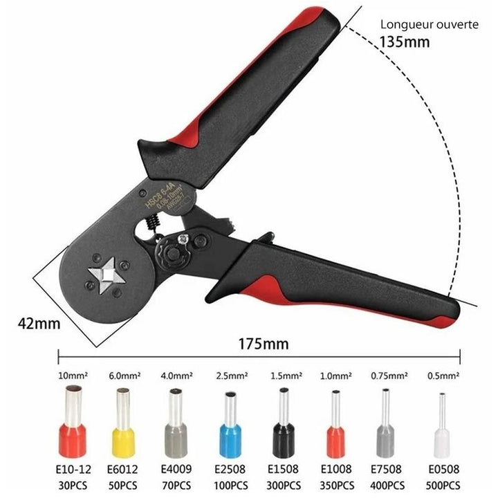 End sleeves crimping tool set with cable lugs | Kalsten