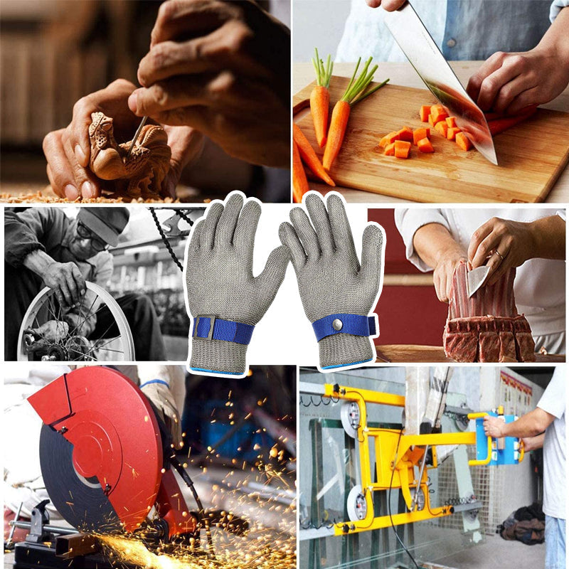 Kalsten | Stainless Steel Mesh Metal Laboratory Protective Gloves