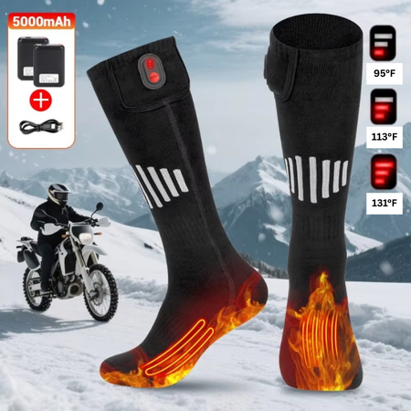 Kalsten | Rechargeable USB Heated Socks with Electric Thermal Warming for Cold Weather