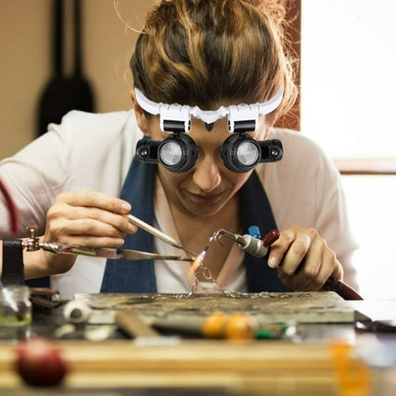 Kalsten | Magnifying glasses with LED lamps for double eyes