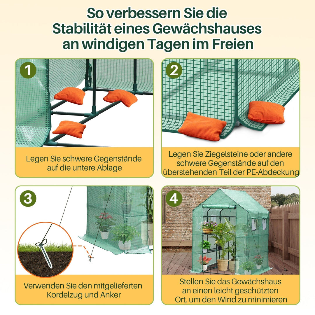 Greenhouse Film Greenhouse with Shelves | Kalsten