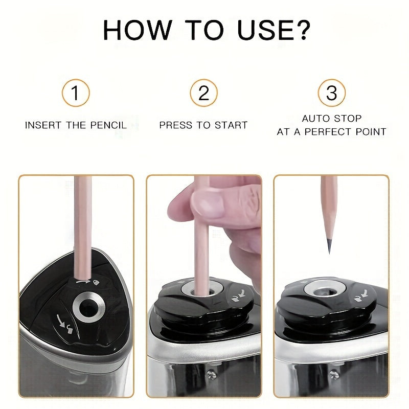 Automatic USB Pencil Sharpener – Compact & Fast | Kalsten