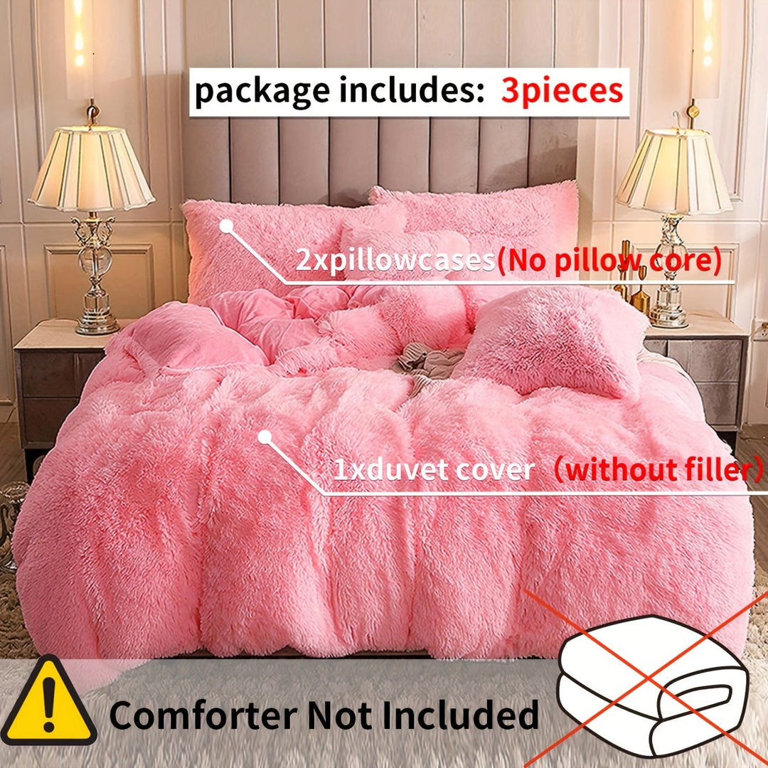 Ultra Soft Plush Duvet Cover Set with Zipper - Luxury & Comfort Kalsten