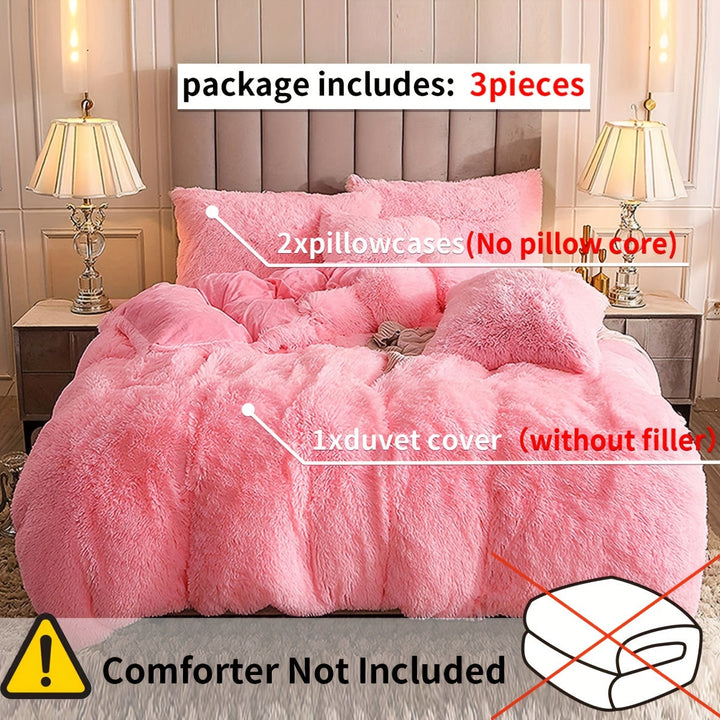 Ultra Soft Plush Duvet Cover Set with Zipper - Luxury & Comfort Kalsten