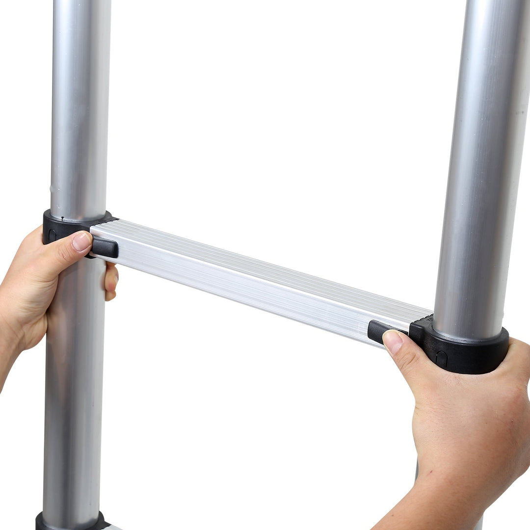 Telescopic ladder with 2 detachable hooks | Kalsten