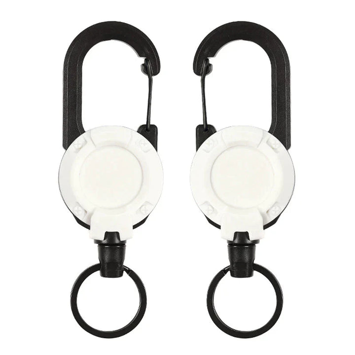 Tactical Anti-theft Metal Cable Keychain Retractable Automatic Outdoor Luya | Kalsten