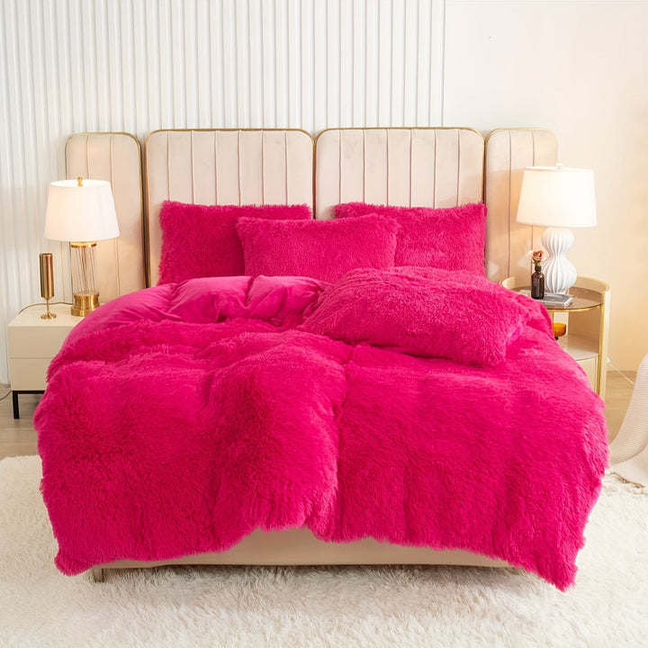 Ultra Soft Plush Duvet Cover Set with Zipper - Luxury & Comfort Kalsten