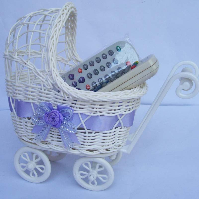 Decorative Wicker Doll Pram Kalsten