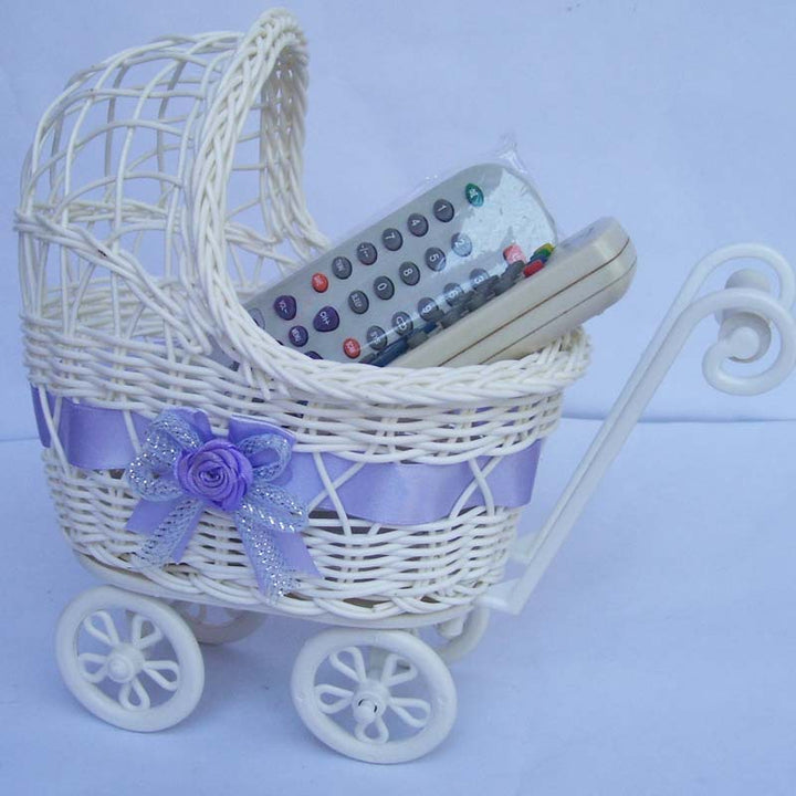 Decorative Wicker Doll Pram Kalsten