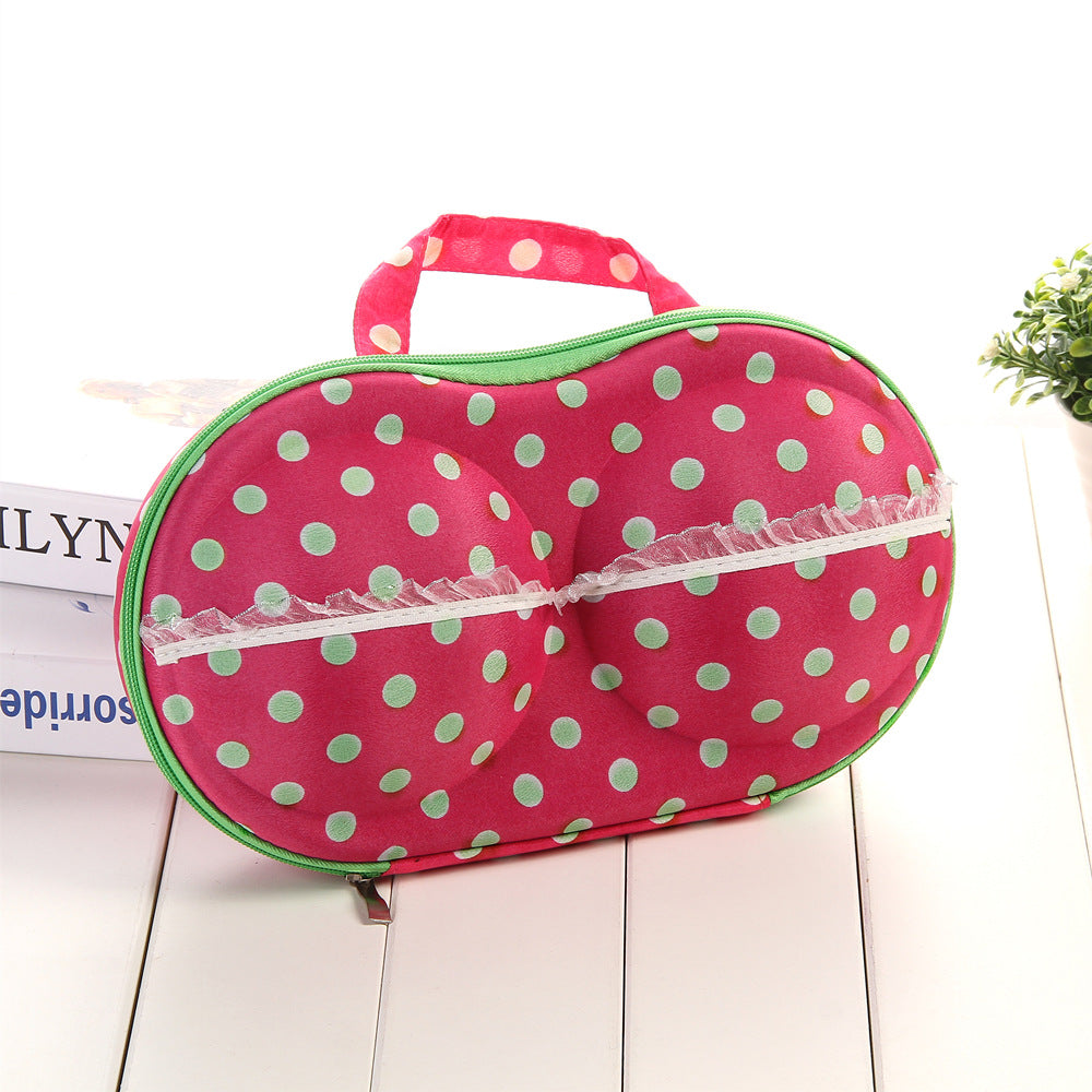 Polka Dot Travel Makeup Organizer Case Kalsten