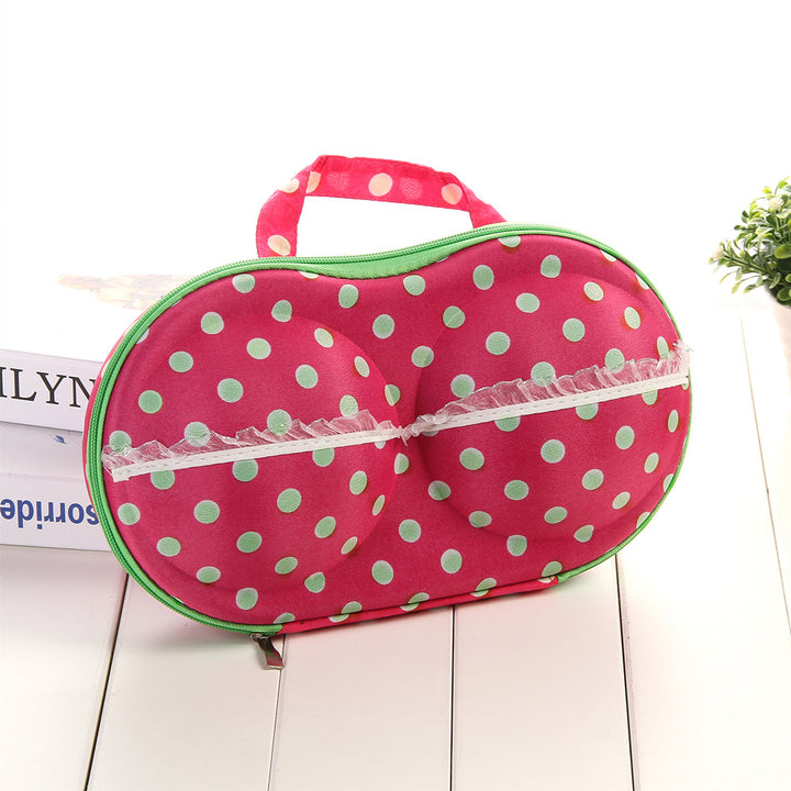 Polka Dot Travel Makeup Organizer Case Kalsten
