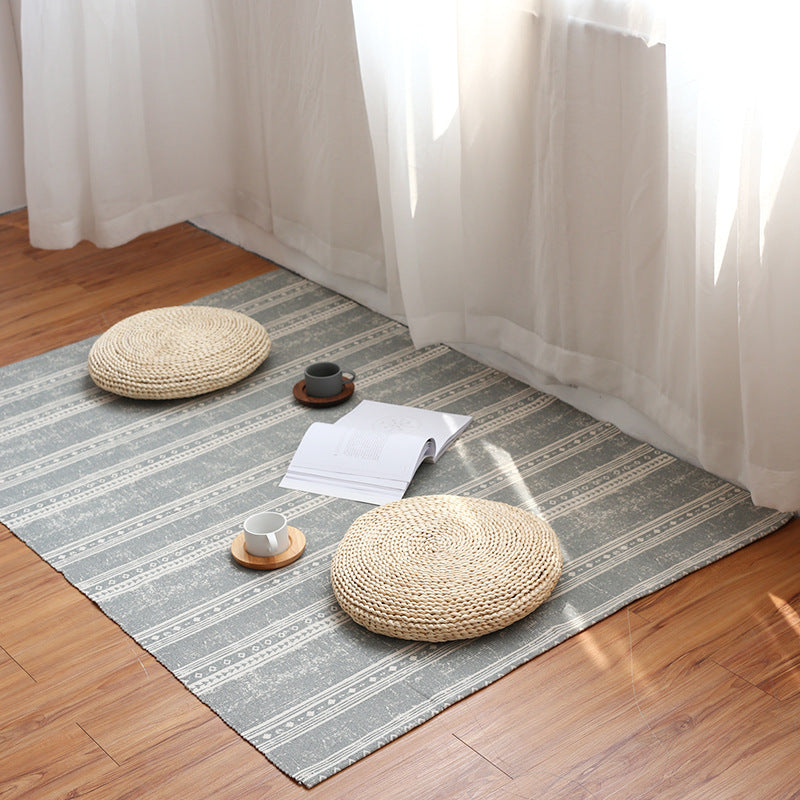 Flat-woven living room rug with fine ethnic diamond pattern and low pile Kalsten