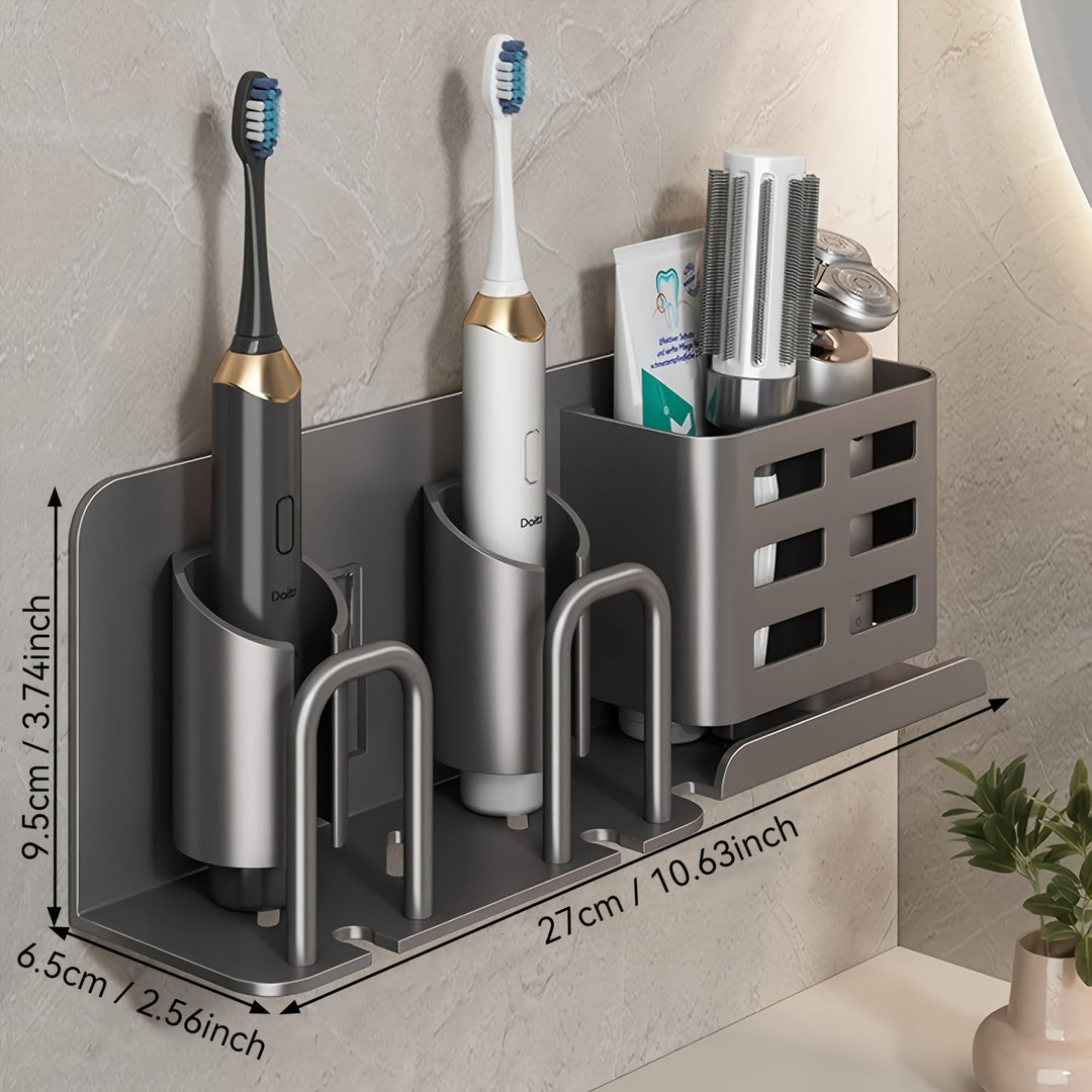 Wall-Mounted Electric Toothbrush Holder – Aluminum