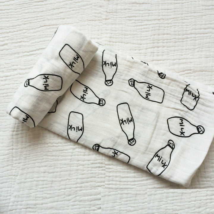 Cotton Muslin Baby Blanket with Heart Pattern kalsten