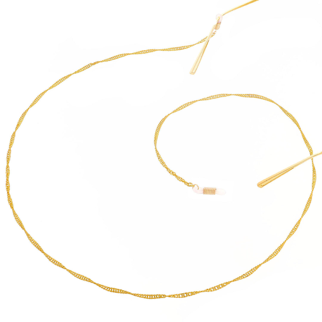 Elegant Twisted Chain Eyewear Holder Kalsten