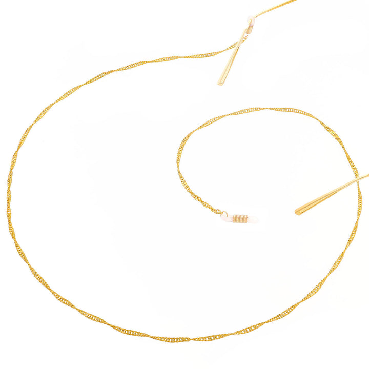 Elegant Twisted Chain Eyewear Holder Kalsten
