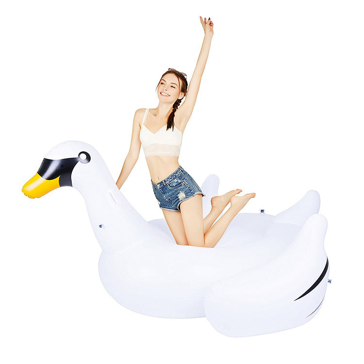 Unisex inflatable swimming animal in elegant swan shape Kalsten