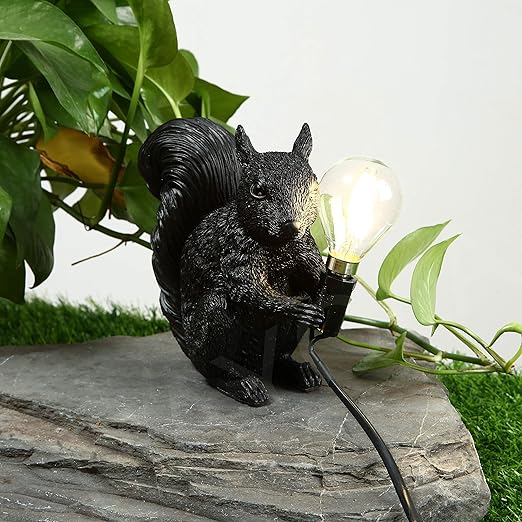 Squirrel Resin LED Animal Table Lamp Noxord