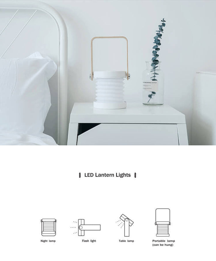 Lantern lamp night light creative foldable portable LED table lamp | Kalsten