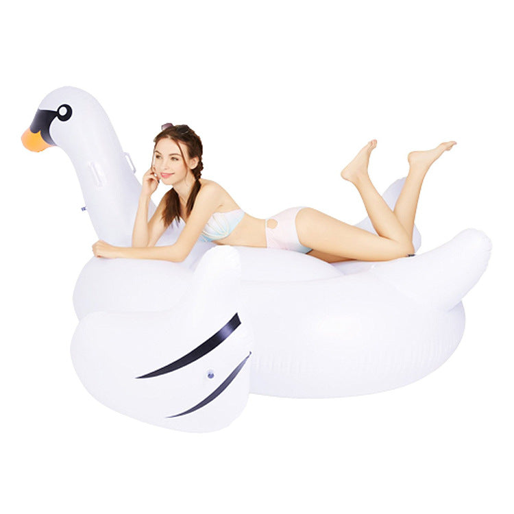 Unisex inflatable swimming animal in elegant swan shape Kalsten