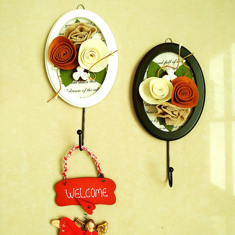 Decorative Wall Hook with Flower Design