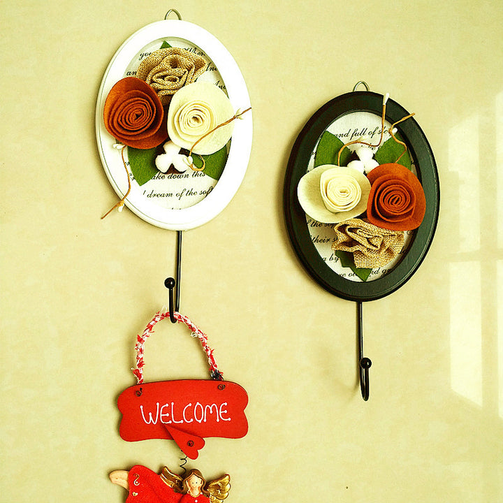 Decorative Wall Hook with Flower Design