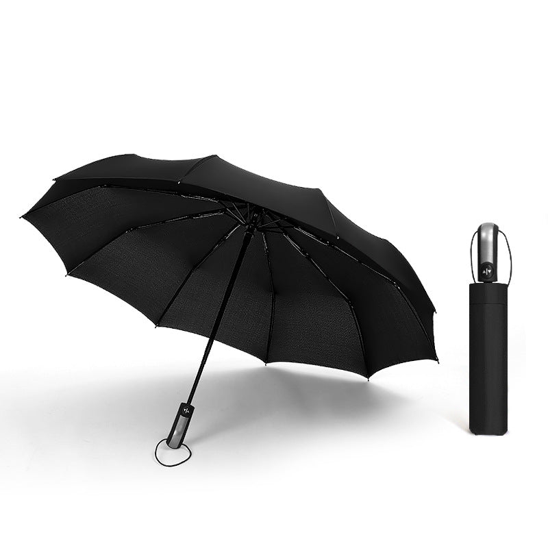 Women’s sturdy automatic safety umbrella with large protective canopy Kalsten