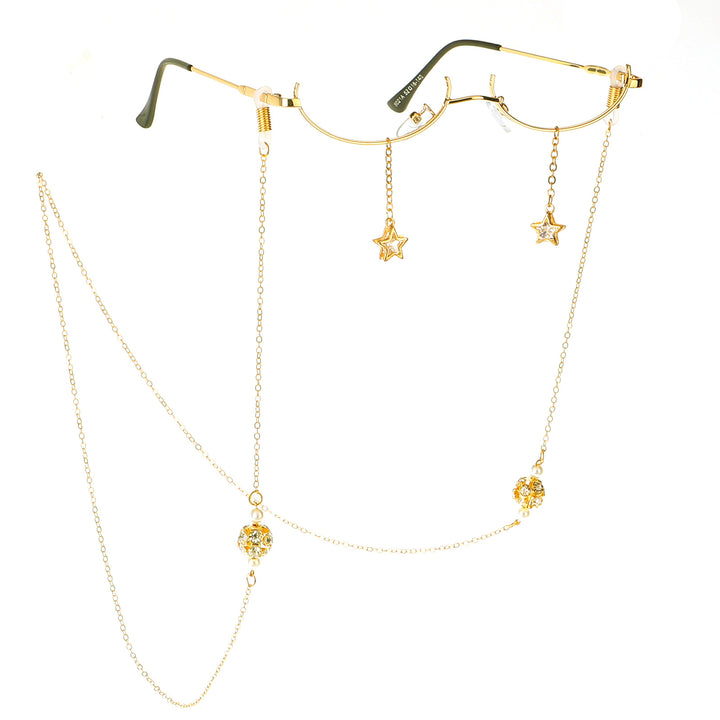 Decorative Star-Accented Eyewear Chain Kalsten