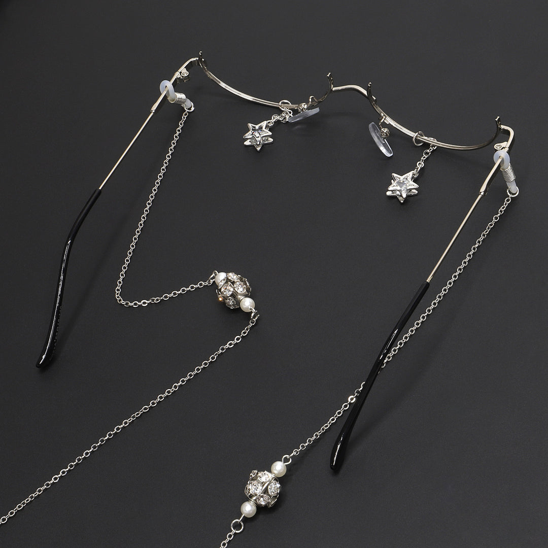Decorative Star-Accented Eyewear Chain Kalsten