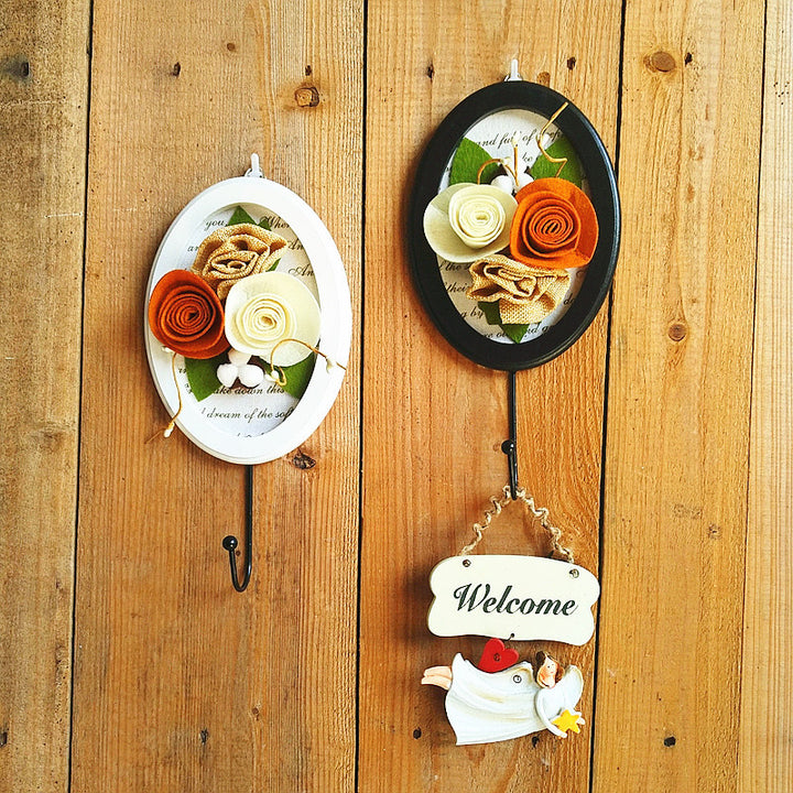 Decorative Wall Hook with Flower Design
