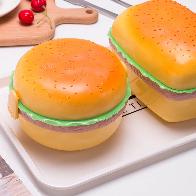 Hamburger-Shaped Food Storage Container