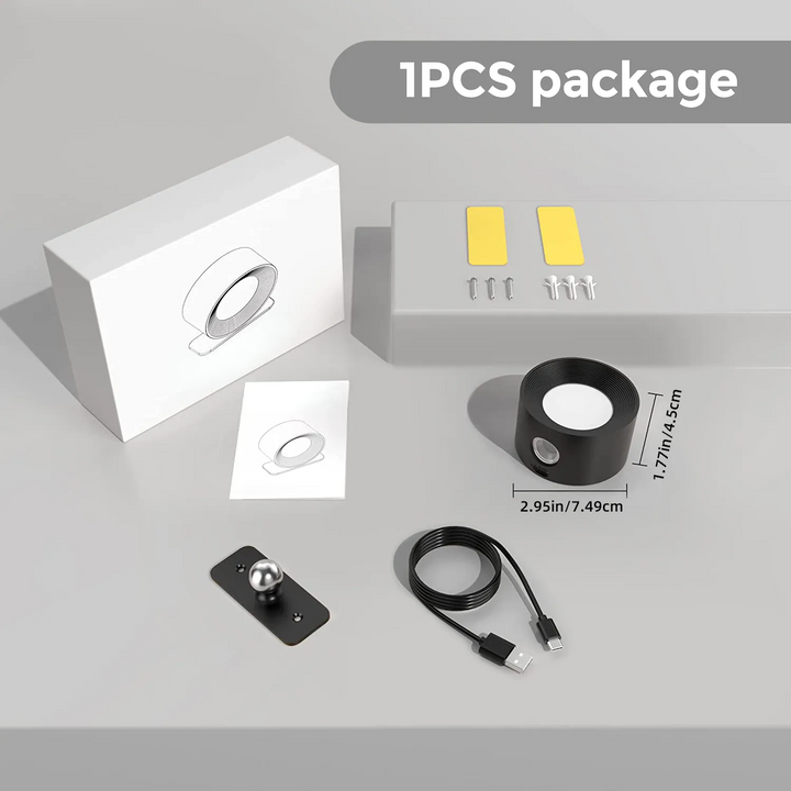 Spotlight Wireless Wall Lamp - 360° Rotation, Dimmable, Rechargeable Wall Light | Kalsten