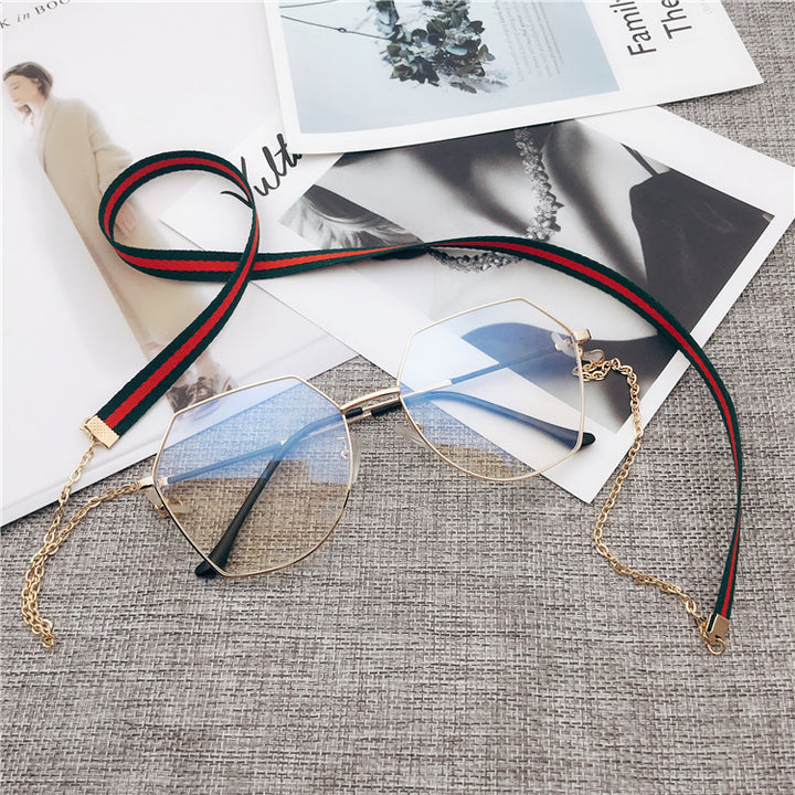 Stylish Eyewear Chain with Dual Color Stripes Kalsten