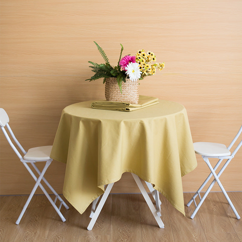 Woven Boho table runner with fringes and abstract watercolor pattern Kalsten
