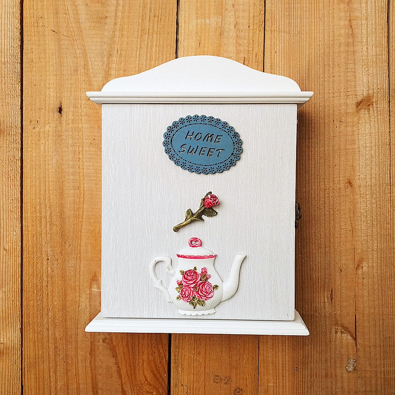 Decorative Wall-Mounted Teapot Organizer