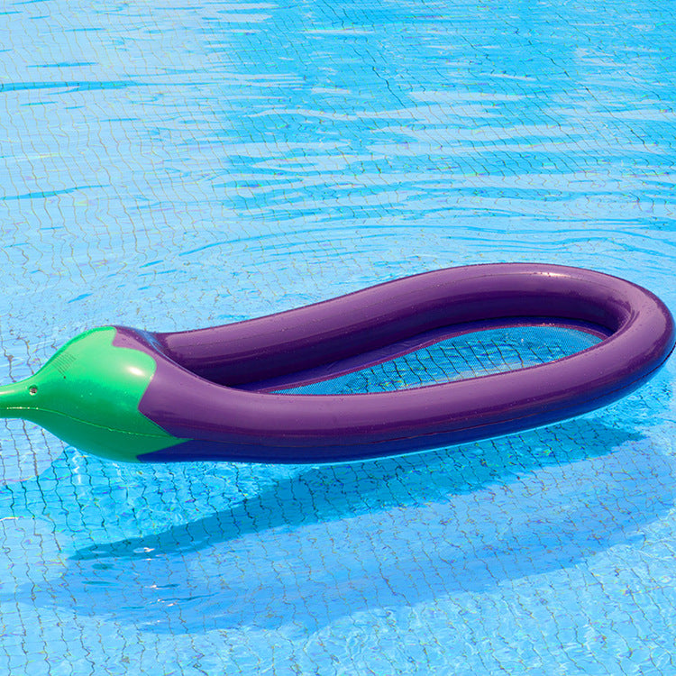 Women's inflatable comfort lounger in eggplant design Kalsten