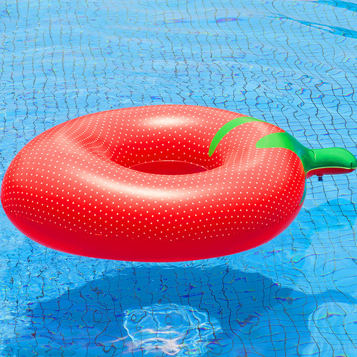 Unisex Inflatable Strawberry Swimming Ring Kalsten