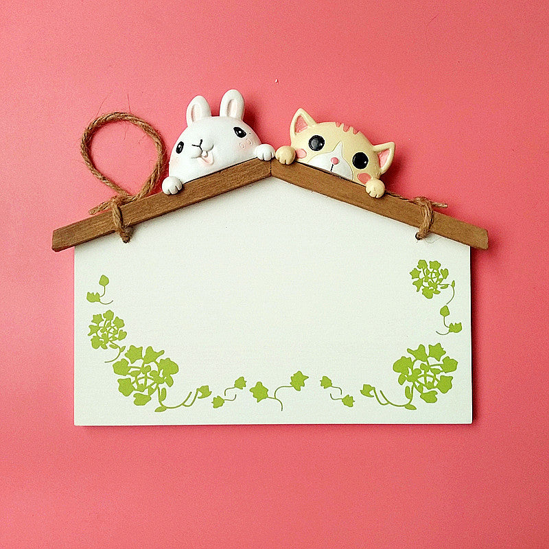 Playful Animal Decor Hanging Board