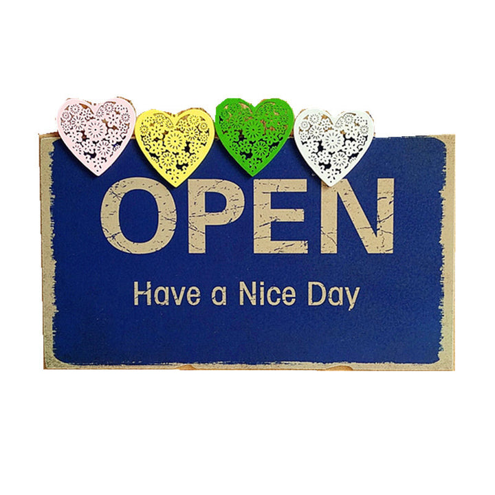 Decorative Open Plates with Heart Accent