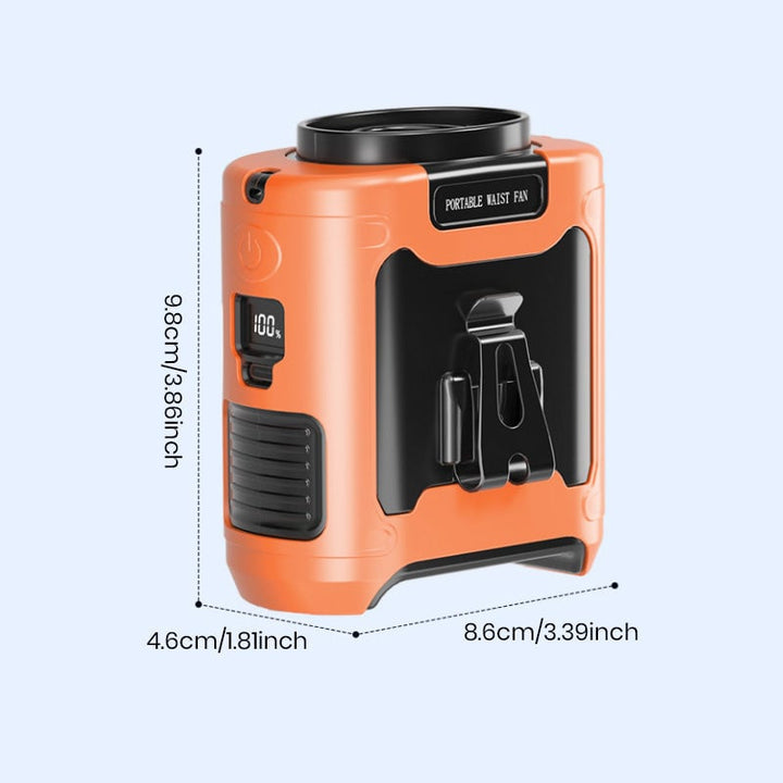 Portable belt fan with USB charging | Kalsten