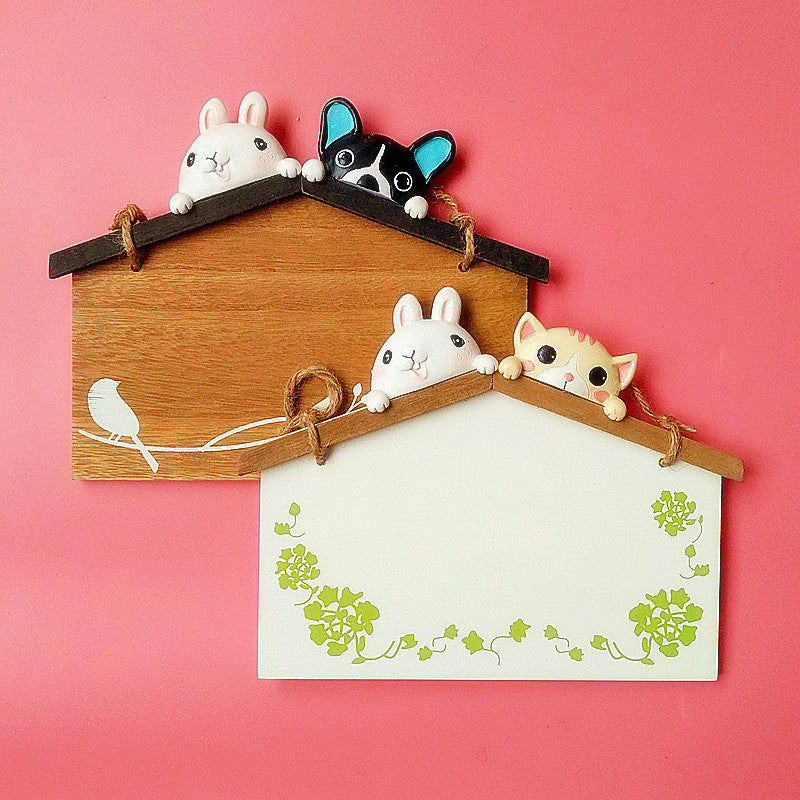 Playful Animal Decor Hanging Board