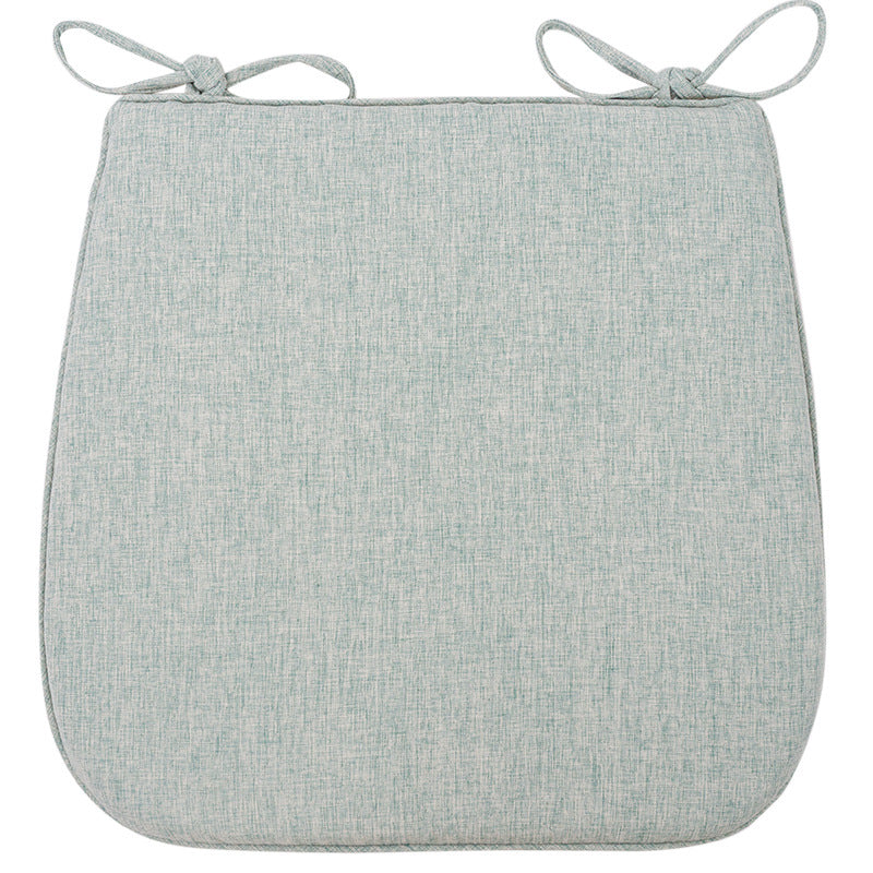 Padded chair cushion with ties and breathable linen mix Kalsten