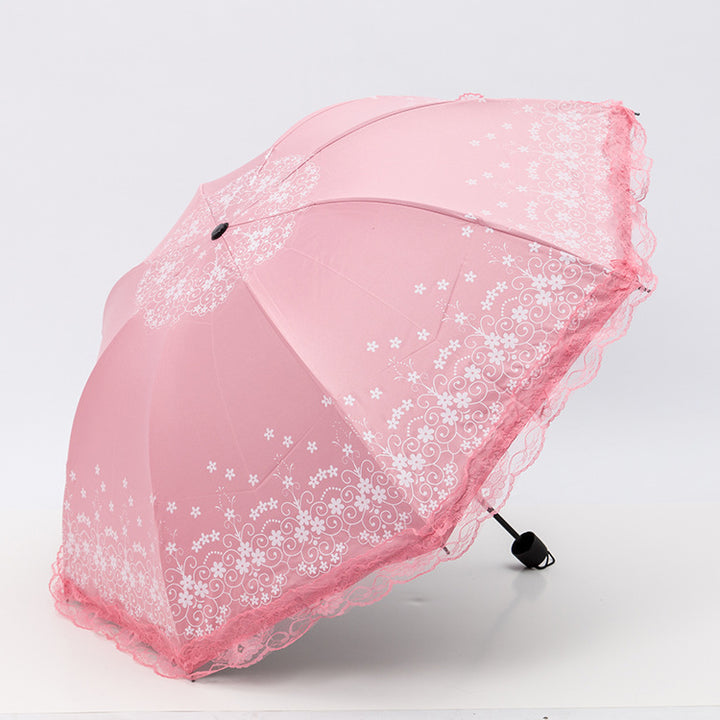Women's umbrella with elegant lace edge Kalsten