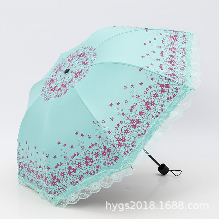 Women's umbrella with elegant lace edge Kalsten