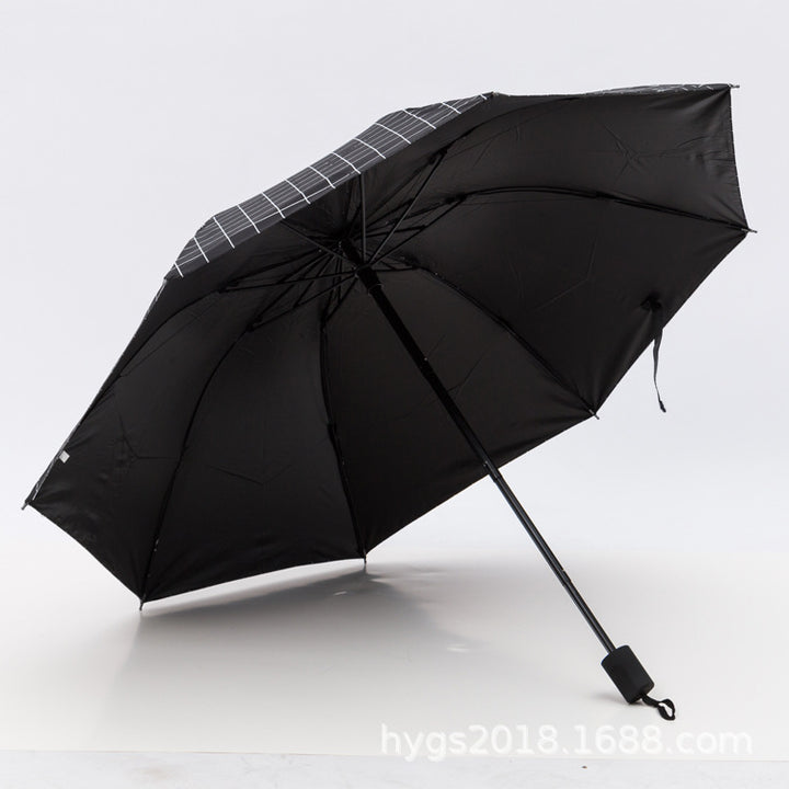 Women Black-white checkered pattern umbrella Kalsten