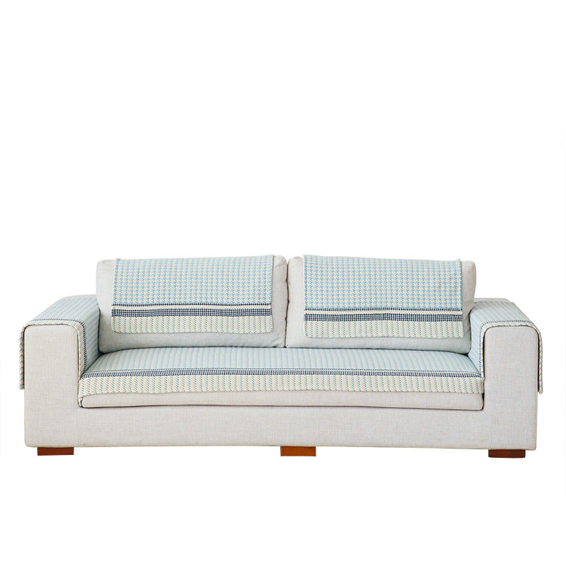 Sofa cushion set for 3-seater with non-slip underside and decorative stitching Kalsten
