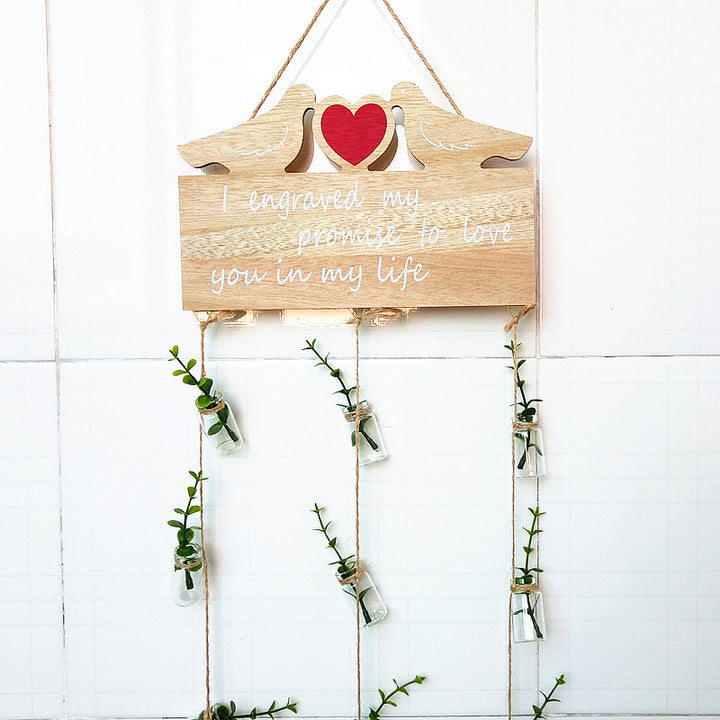 Decorative Hanging Planter with Message Board