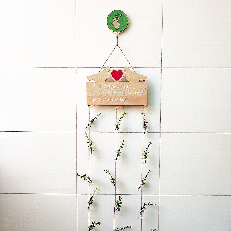 Decorative Hanging Planter with Message Board